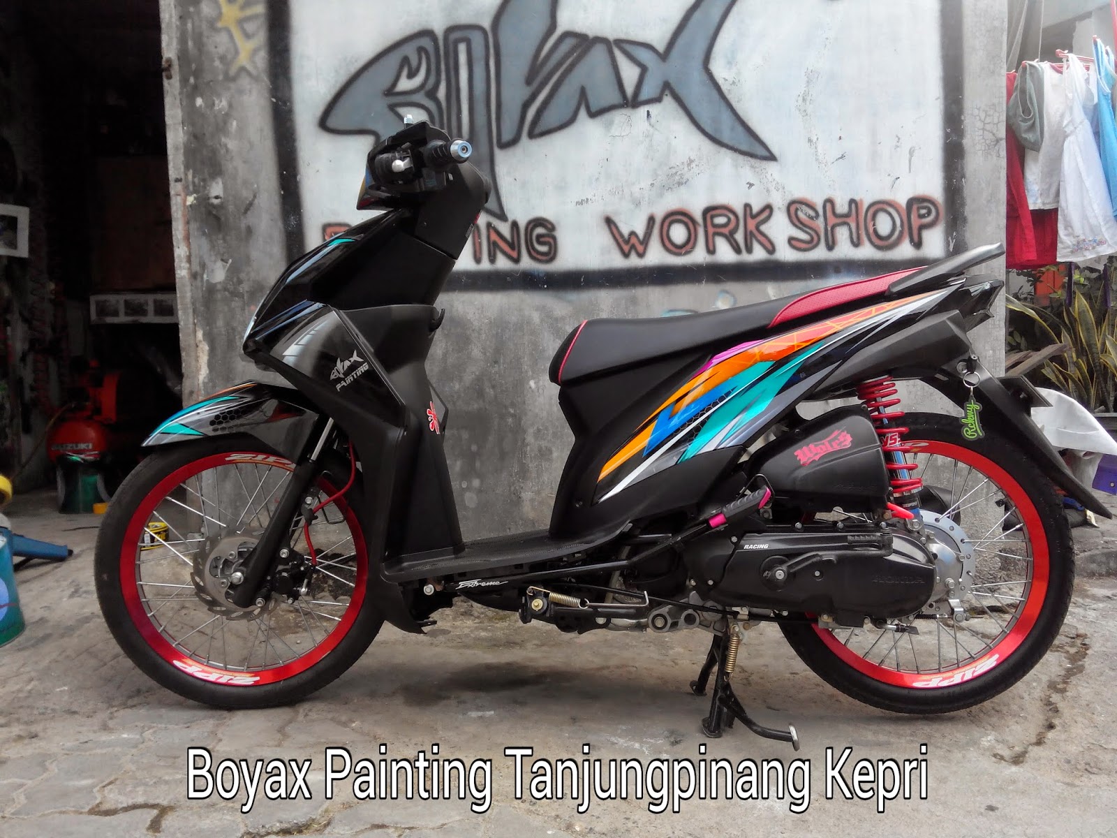 BOYAX PAINTING WORKSHOP Honda Beat FI Airbrush