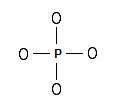 Fig. 1: Connecting the P and O atoms with single bonds (step 1) of the method