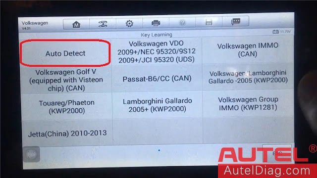 Program VW new beetle 2006 id48 chip  With Autel IM508 05