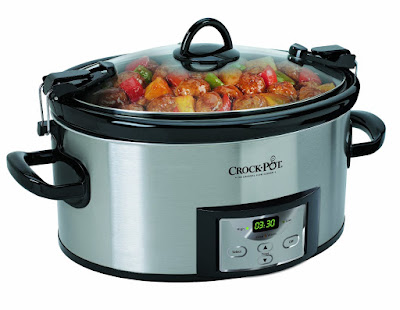 Crock-Pot 6-Quart Programmable Cook & Carry Slow Cooker with Digital Timer, Stainless Steel , SCCPVL610-S