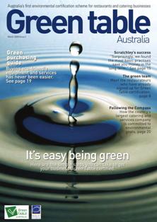 Green Table Australia 2 - March 2009 | TRUE PDF | Semestrale | Ristorazione | Catering | Ecologia | Rinnovabili
The publication Green Table Australia has been developed to guide restaurant and catering businesses on the steps and processes they need to implement within their business to reduce their carbon footprint and become accredited with the green table program.