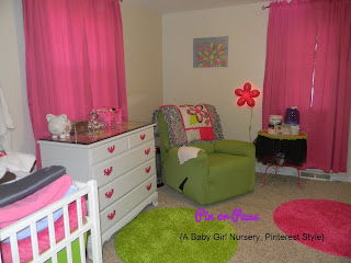 Pinterest inspired baby girl nursery