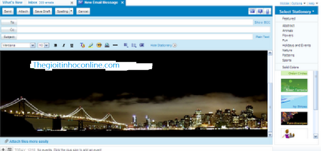 GỞI YAHOO MAIL CÓ HÌNH NỀN