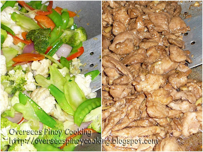 Pork and Vegetable Stirfry - Cooking Procedure