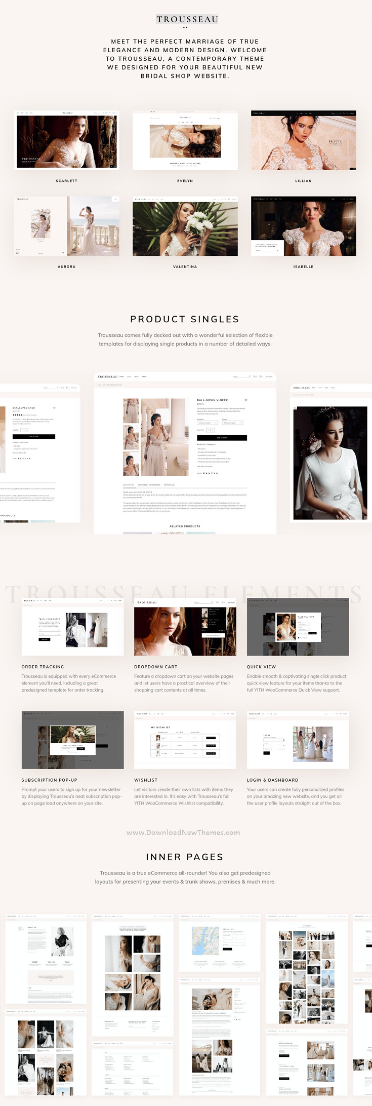 Bridal Shop Responsive Website Theme