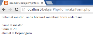 Membuat Form Sederhana Dengan PHP Dan HTML