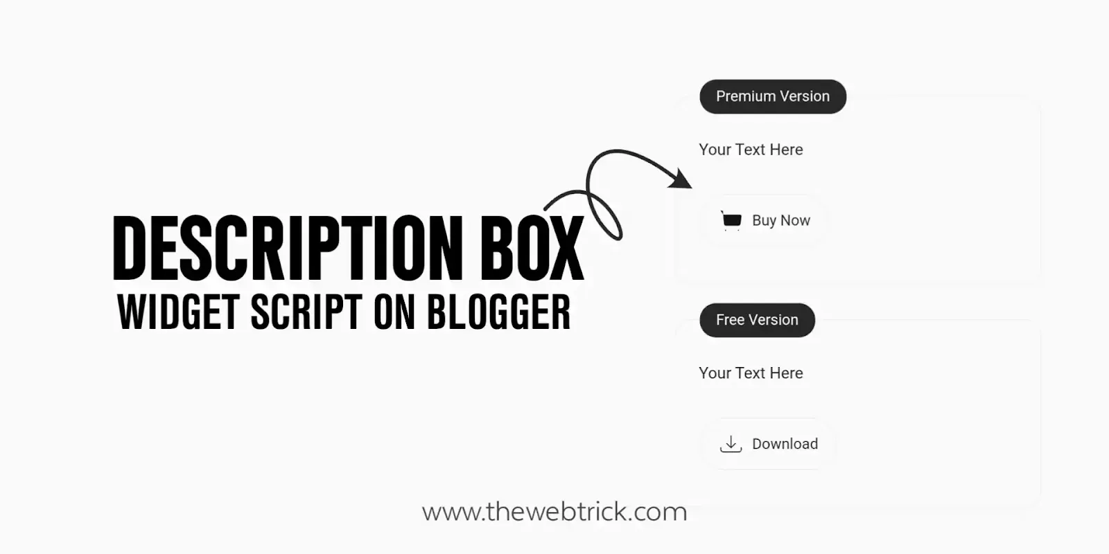 Create Description Box Widget in Blogger