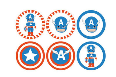 all superheroes clipart cupcake toppers