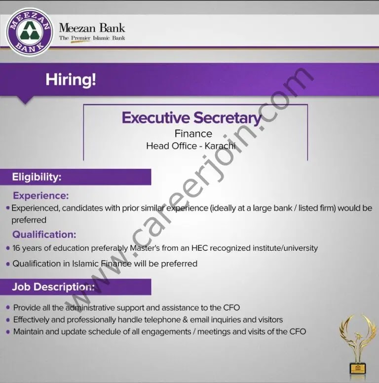 Jobs in Meezan Bank Limited