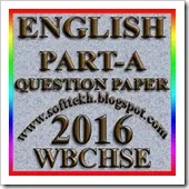 English part A Question Paper 12th Class final exam 2016