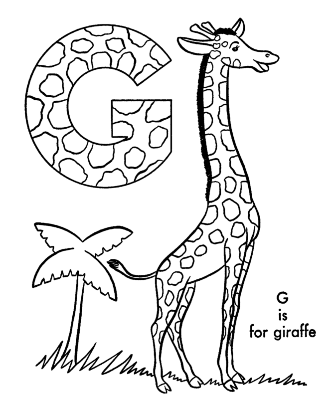 Animal Alphabet Coloring Pages