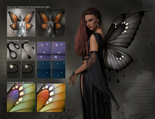 Unveiling the Magic of FK Chrysalis Wings for Genesis 9, 8, and 8.1 Females: A Dive into Digital Art Mastery