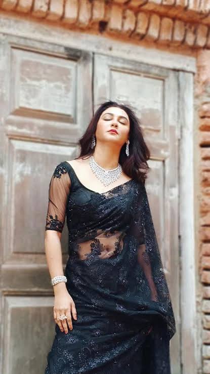 কালো শাড়ি পরা পিক 100+ | Black Sree Pora Meye | মেয়েদের কালো শাড়ি পড়া পিকচার,ছবি