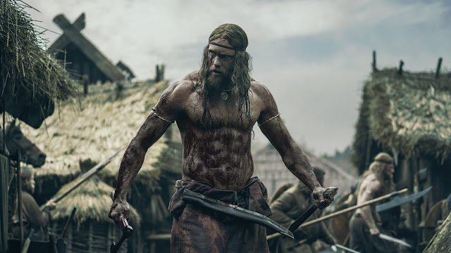 alexander skarsgard covered in blood with abs