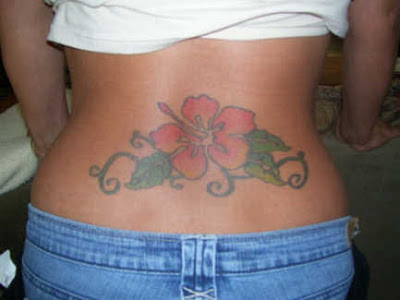 star tattoo lower back. Cute star tattoo on side body