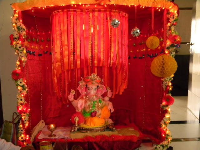 Ganpati Decoration 2023 Ideas, Simple and Flower Ganesh Chaturthi  Decoration at Home – Ganpati Sevak