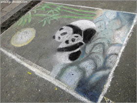 Pandas Chalk on the Walk en la MayFair 2016