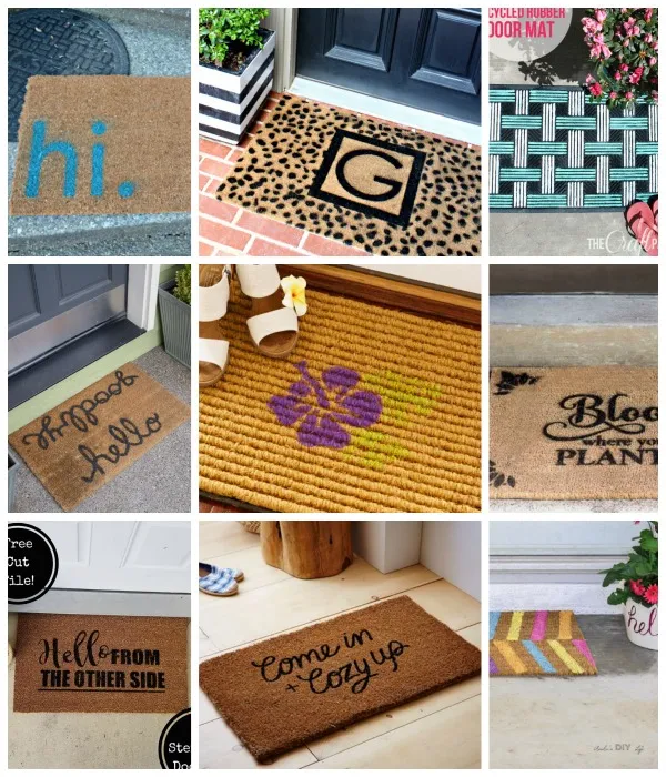 DIY door mat ideas