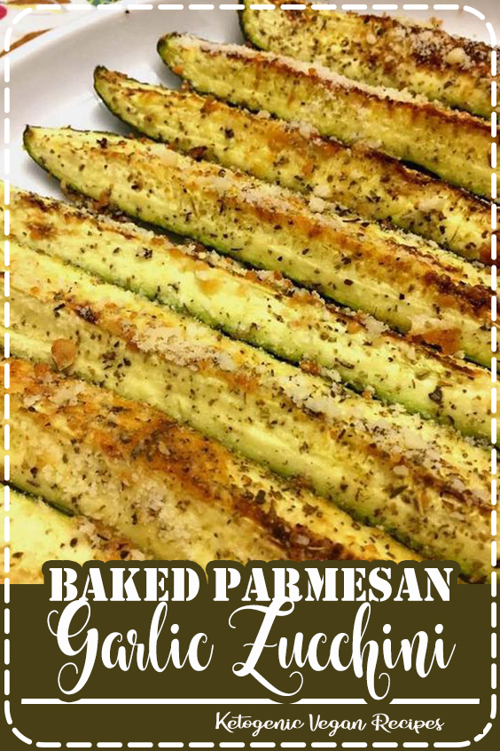 This is Favorite Zucchini Recipe! Can never go wrong with garlic and Parmesan. #zucchini #parmesan #baked #garlic #recipe #recipes