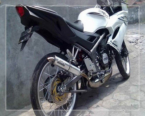 Foto modifikasi ninja rr terbaru super kips mono drag new 