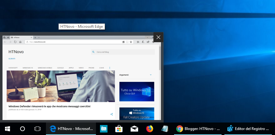 Dimensione-500-pixel-miniatura anteprima-taskbar-Windows-10