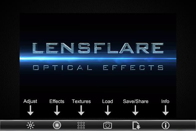 LensFlare Wellcome Screen, free app, about app, screenshot, optical effects