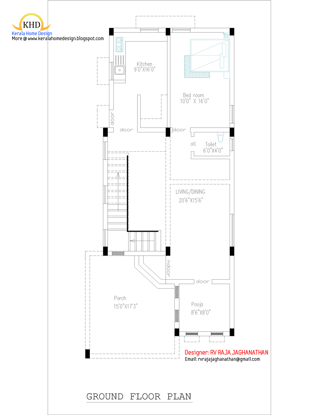  House  Plan  and Elevation Kerala home  design  and floor plans 