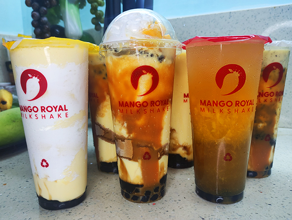 mango royal milkshake cups