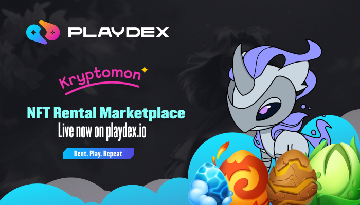 NFT Gaming through Playdex Kryptomon NFT Rental Marketplace