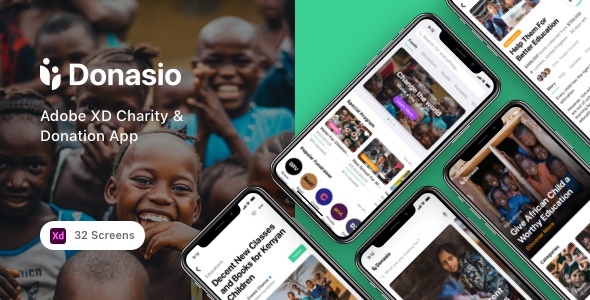 Best Adobe XD Charity & Donation App Template
