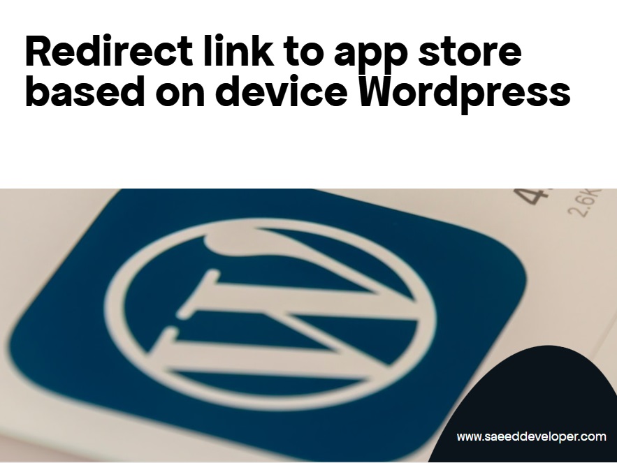 Redirect link to app store based on device Wordpress