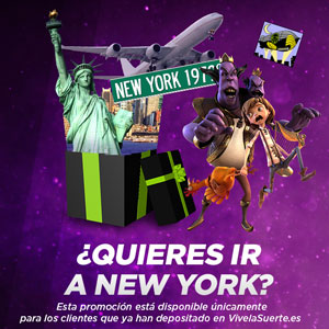 VivelaSuerte sorteo 10000 euros y Viaje a Nueva York 2-8 octubre