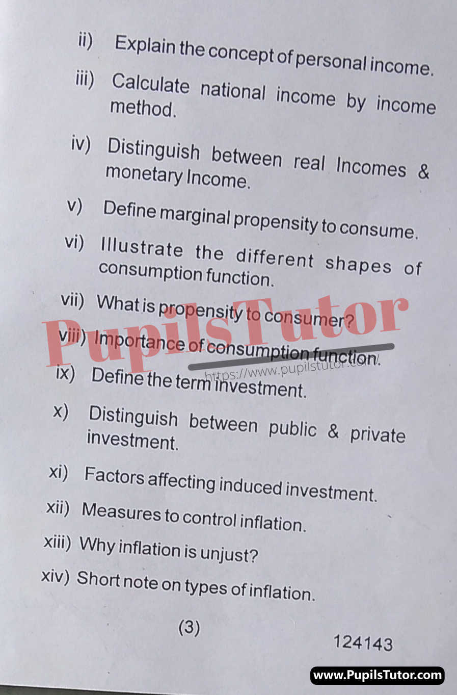 Free Download PDF Of Haryana State Board of Technical Education (HSBTE) FAA (Finance Accounts And Auditing) Fourth Semester Latest Question Paper For Managerial Economics Subject (Page 3) - https://www.pupilstutor.com