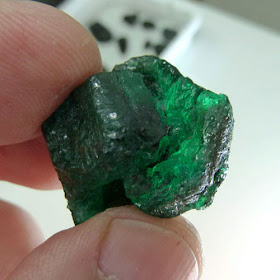 rough emerald from Brazil