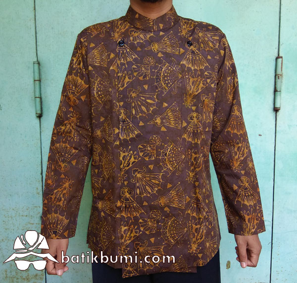 Surjan Batik Cap Smoke Kipas