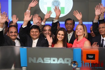 Preity Zinta Rings Opening Bell