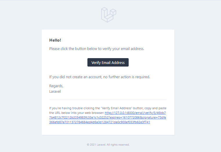 mengganti email bawaan laravel