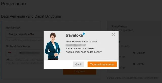 CARA BAYAR TIKET PESAWAT DI TRAVELOKA VIA MANDIRI CLIKPAY