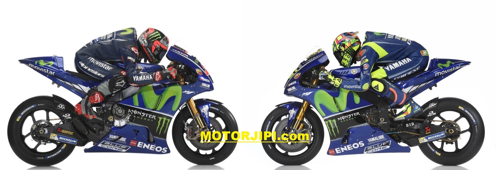Foto Rossi Dan Vinales Bersama Yamaha M1 Motogp 2017 MOTORJIPICOM