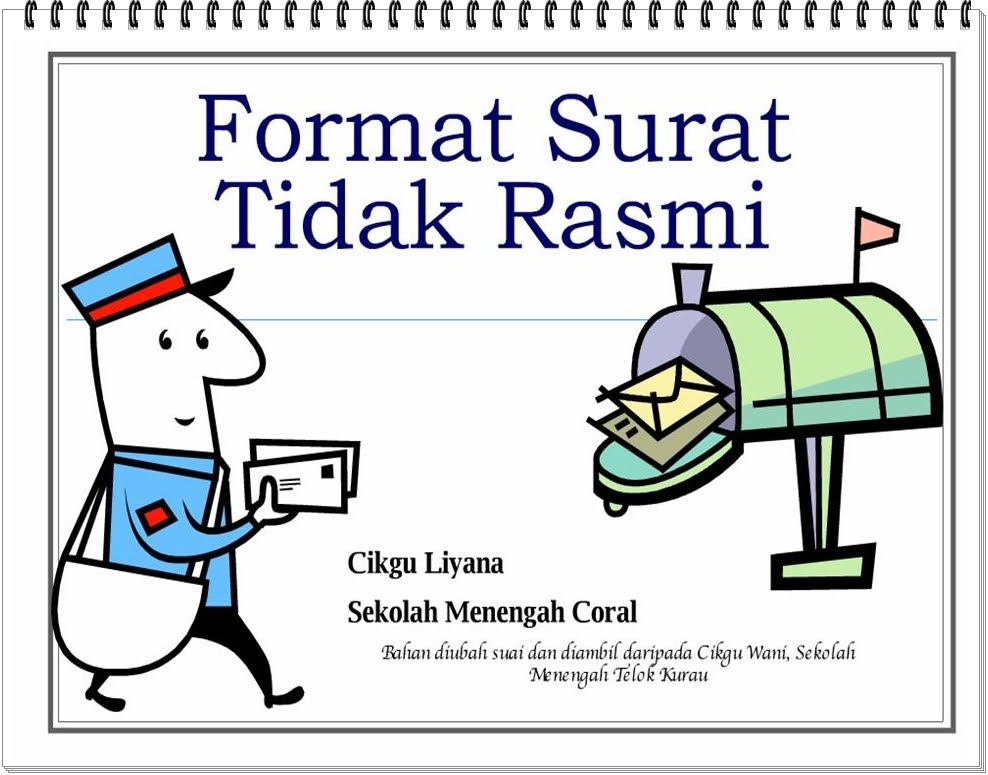Bahasa Melayu Tingkatan 2: Surat Tidak Rasmi