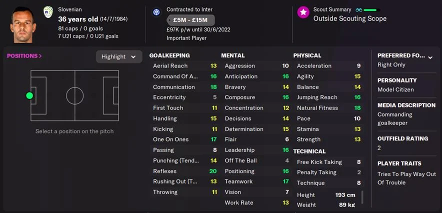 Samir Handanovic FM22