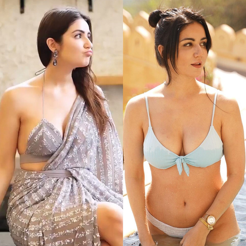 Amy Aela saree vs bikini hot actress