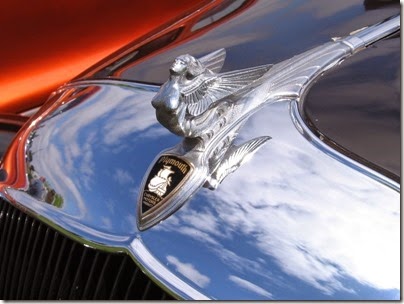 IMG_4838 1933 Plymouth Coupe Hood Ornament at Antique Powerland in Brooks, Oregon on July 31, 2010