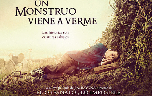 Cartel promocional de la película Un monstruo viene a verme