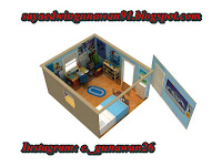 Papercraft Andy's Room Diorama - Toy Story 3