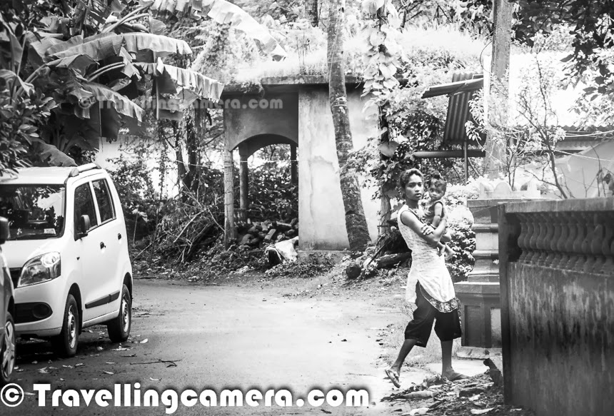 Hiring a bike, car or jeep is one of the most important thing for exploring goa in best way and make best of your trip to this beautiful destination, which is popular for it's beaches. Goa beaches are very well connected through roads and best way to commute is through personal vehicles which can rented for as many days as you want. This Photo Journey shares some information about Car/Bike renting in Goa and some photographs from Goa which were clicked while driving across the city.Before going to Goa, we reached to few of the folks who rent vehicles in Candolim area. Actually we planned to stay around Candolim beach and wanted to rent out a vehicle around this place. One of our friends recommended someone and we confirmed our booking to him over phone. He picked us from the airport in same car and we took charge of the vehicle after that. It's overall very economical to hire a car or a bike instead of hiring a taxi. So essnetially travellers hire a vehicle for a fixed amount per day and then we need to bear the cost of Petrol/Diesel. And you would surprised to know that prices of Petrol are almost same of Diesel in Goa.Moonsoon is not main season is Goa so we got reasonable rates to rent out a Maruti WagonR. We paid 800 rs per day, when we took this car for 4 days, which was pretty reasonable if we calculate the cost of hiring a taxi for pick and drop from Aiport & travelling between the beaches of Goa.Driving on your own in Goa adds more excitement to your vacations. Now you can roam around the places as per your wish and no restrictions on timings. Goa is generally a safe place to wander at any time. Locals understand the importance of security of tourists and privacy. Major economy of Goa is dependent on tourism and hence overall environment is quite favorable for tourists. And Goa is happening during late nights as well.Driving on your own also brings lot of opportunities to explore the least explored parts of Goa. When we were coming back from Aguada Fort, as noticed a beach on our right with lot of coconut trees around it and an array of boats parked on one of the corners. Then we made a plan to visit this visit and have a closer look. It looked like a typical beach we usually see in photographs or television :) . When we drove to this beach, it was a great experience. Only we were there on that beach with all fishermen who stay around this beach. The very first photograph of this photo journey was shot when we were driving towards this beach through lush green paddy fields.Similarly when we went to Old Goa and spent some time around the churches and Magesh temple, we explored some beautiful roads which were not on our way to these places. All these drives exposed us to vegetable farms in countryside and the places where colorful flowers are used to make local wines in Goa. Even smaller waterfalls look awesome during these random drives.Most of the times, when we are in Goa we spend most of the time on beaches, casinos and comparatively lesser driving time. Although, if time allows one should spend more time driving around various parts of Goa as it has lot of things to explore. We had real fun driving in Goa and this made us explore lot more than what we planned. And personally I love exploring things which are least known or not so popular. These less commercialized places always bring a very different experience of holidays.