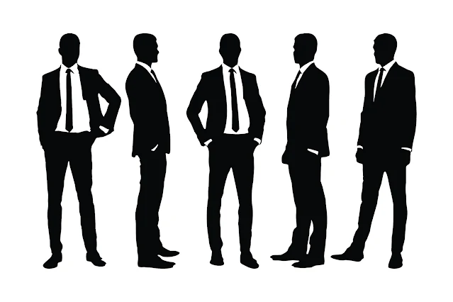 Businessman silhouette vector bundle free download