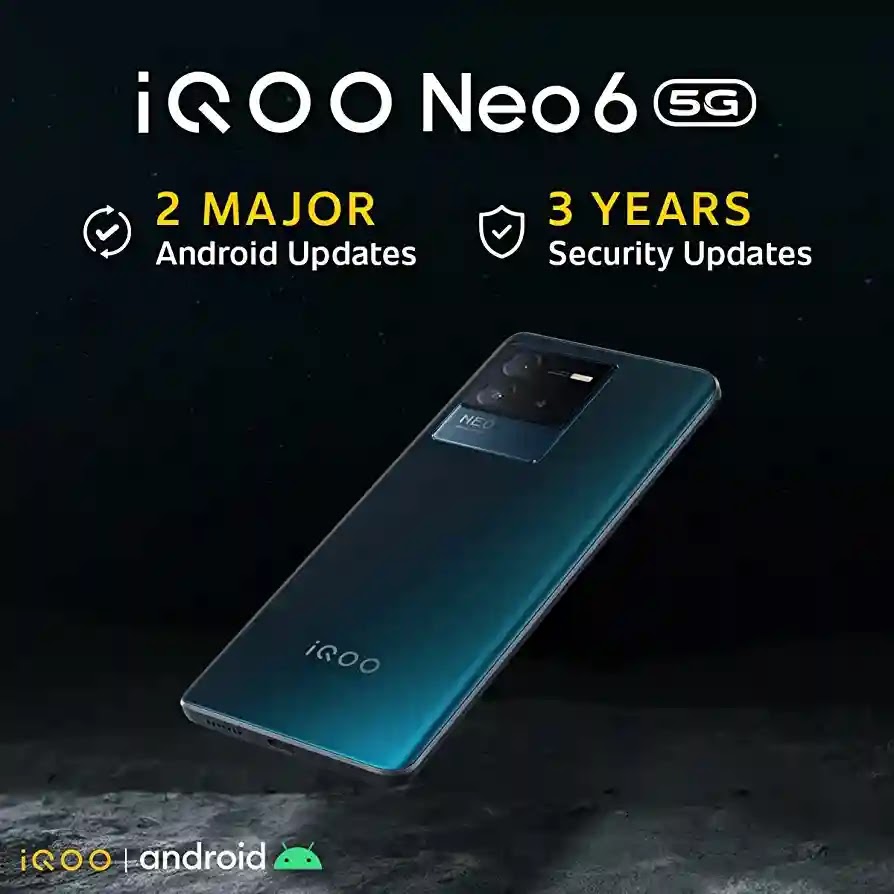 iQOO Neo 6 5G (Cyber Rage, 8GB RAM, 128GB Storage)