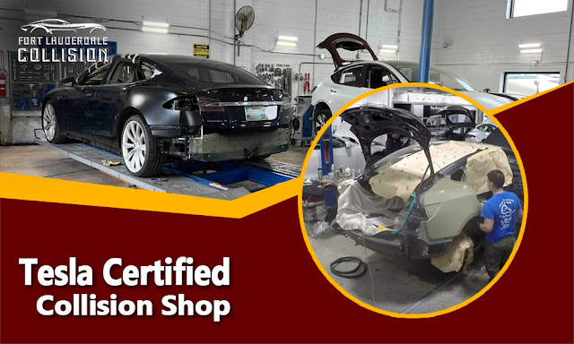 Tesla certified collision shop near me