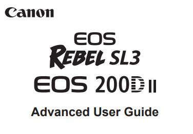 Canon EOS 250D / Rebel SL3 PDF User Guide / Manual Download